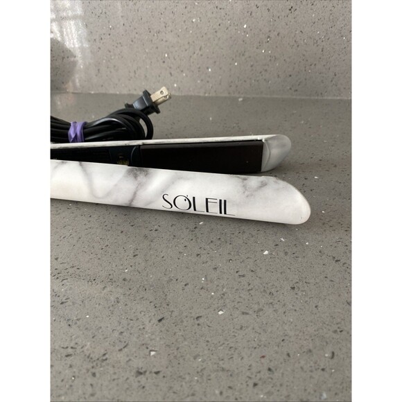 Soleil Flat Iron Ceramic plates Limited Marble LET YOUR HAIR SHINE L10HSC-D37 - Picture 2 of 7